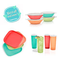 Tupperware® 20-Piece Summer Serving Set with Lids | Tumblers, Plates, Bowls