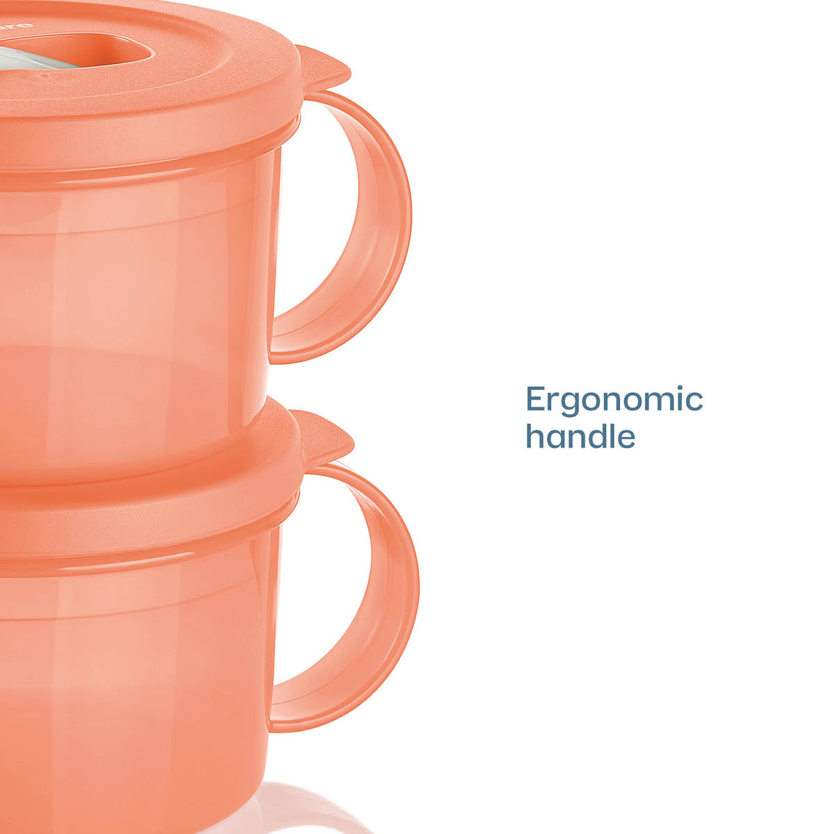 Tupperware CrystalWave® PLUS Microwave Soup Mug | Set of 2 | Leakproof Lunch Container
