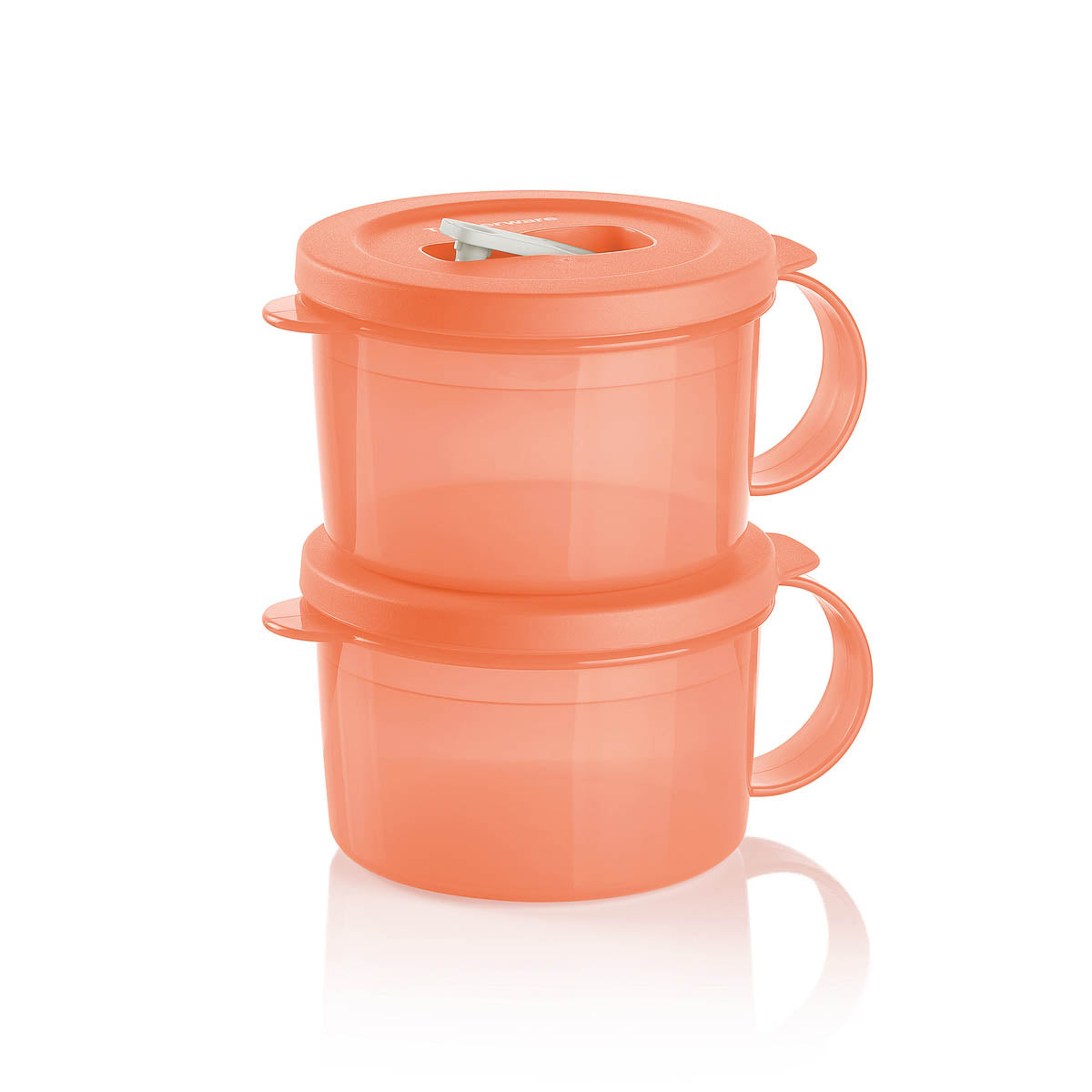 Tupperware CrystalWave® PLUS Microwave Soup Mug | Set of 2 | Leakproof Lunch Container