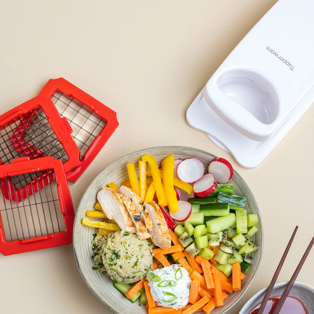 Tupperware® Super Dicer | 3‑Blade Food Chopper | 5‑Piece Set