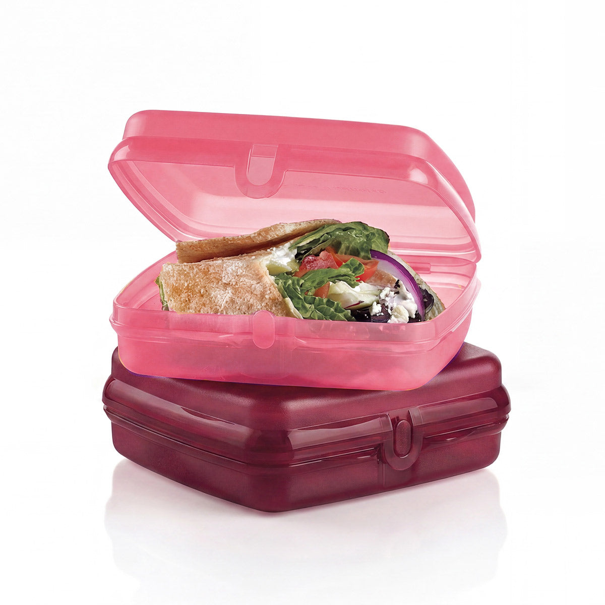 Tupperware® Sandwich Keepers - 2 Easy-Open Lunch Boxes for Kids