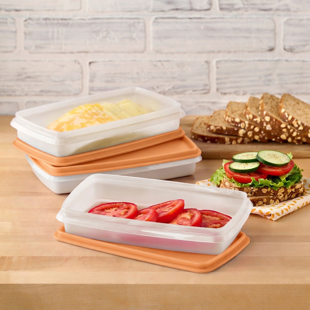 Tupperware® Snack-Stor® Slim Airtight Food Storage Containers (Set of 3)