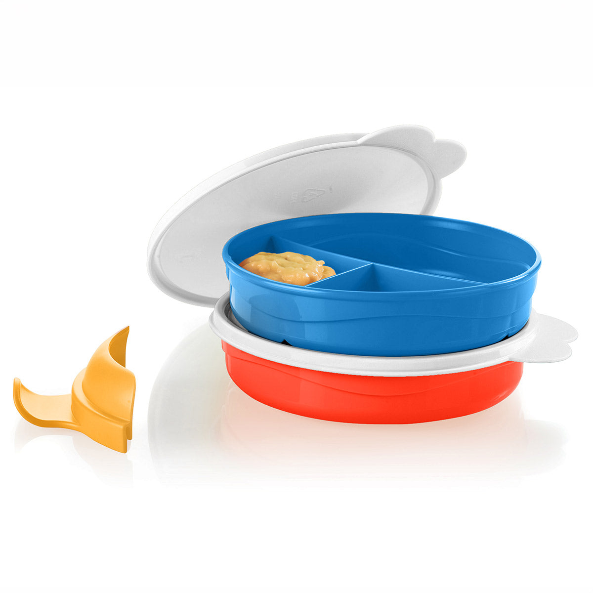 Divided Dish Feeding Set | 3 Compartments | 5‑Piece Set