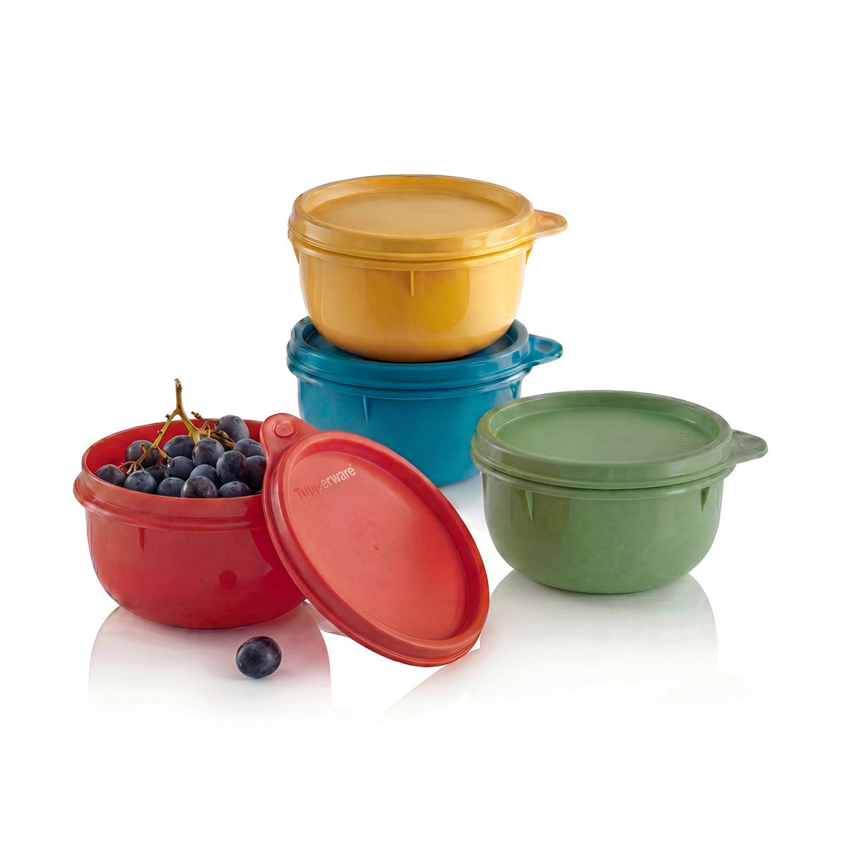 Tupperware® Ideal Lit’l Bowls | Kids Snack Storage | Set of 4 with Lids