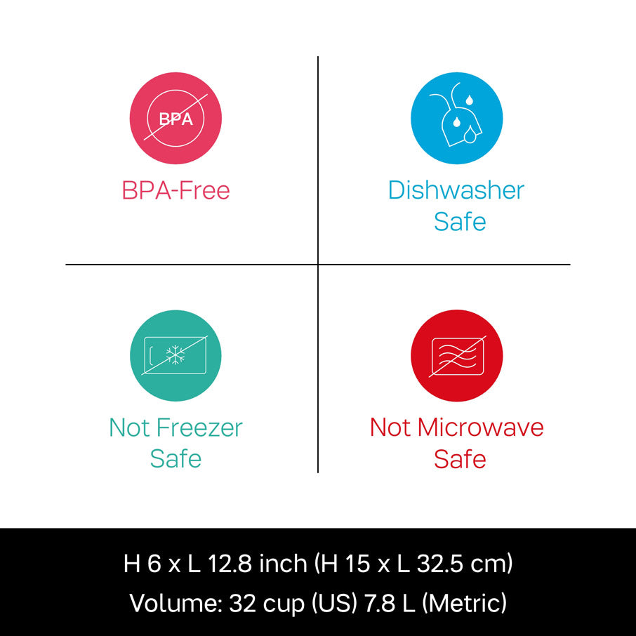 Tupperware Thatsa® Bowl | Airtight, Leakproof, Mixing Bowl, 32-cups / 7.8 L