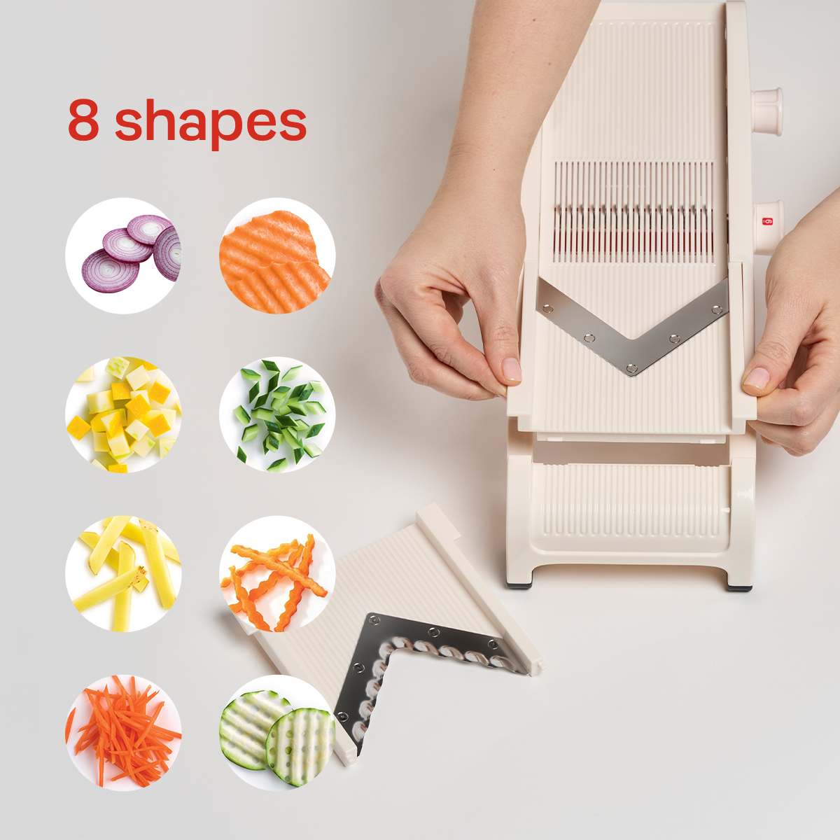 Tupperware® Mandoline |  Safe to Use Kitchen Slicer, Multiple Blades