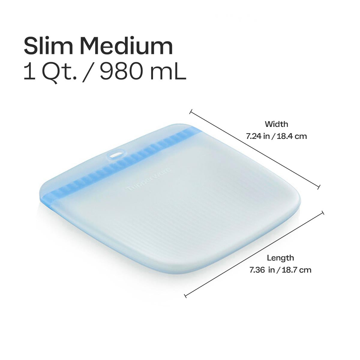 Tupperware® Ultimate Silicone Stand-Up Bag | Medium, Reusable, Leakproof