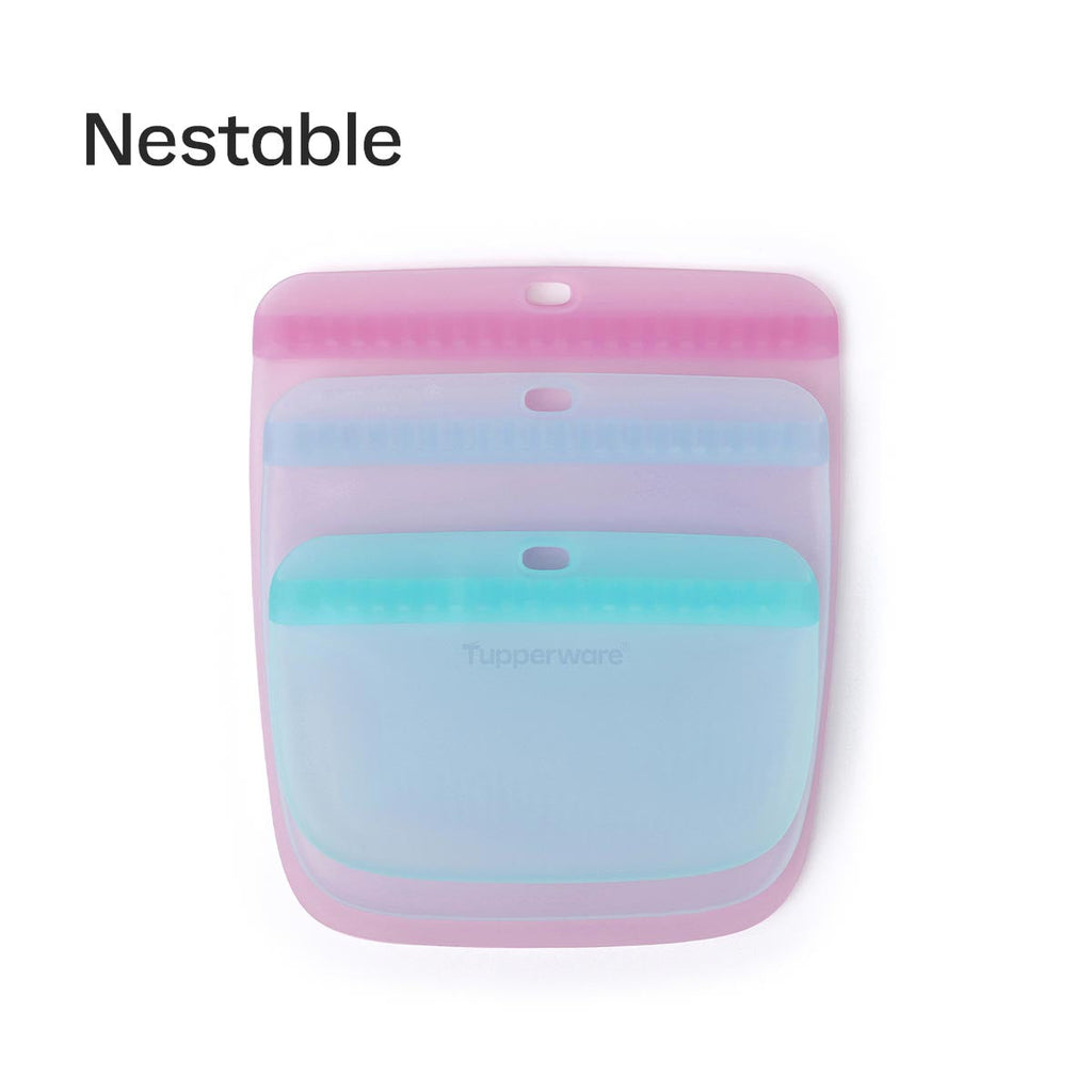 Tupperware® Ultimate Silicone Stand-Up Bag | Medium, Reusable, Leakproof