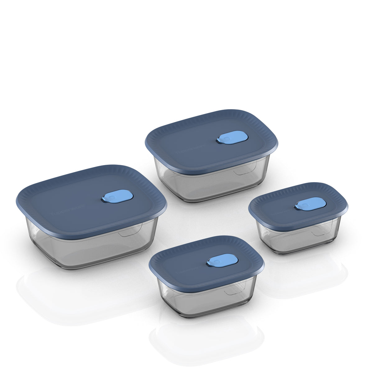 Tupperware Voila™ Glass Rectangular Set of 4