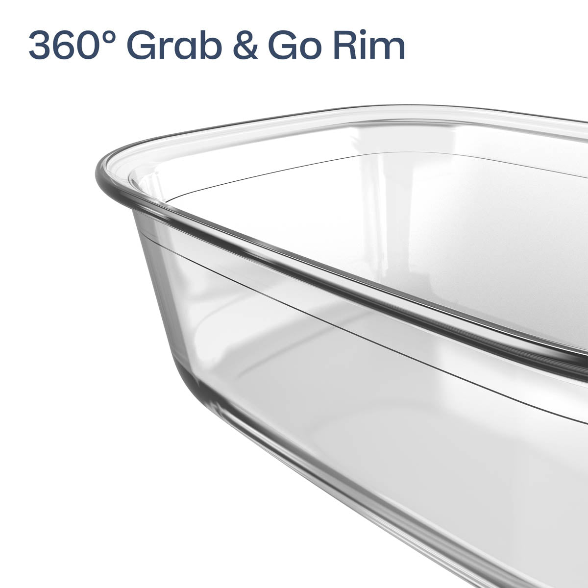Tupperware Voila™ Glass Food Storage Container | Rectangular Medium