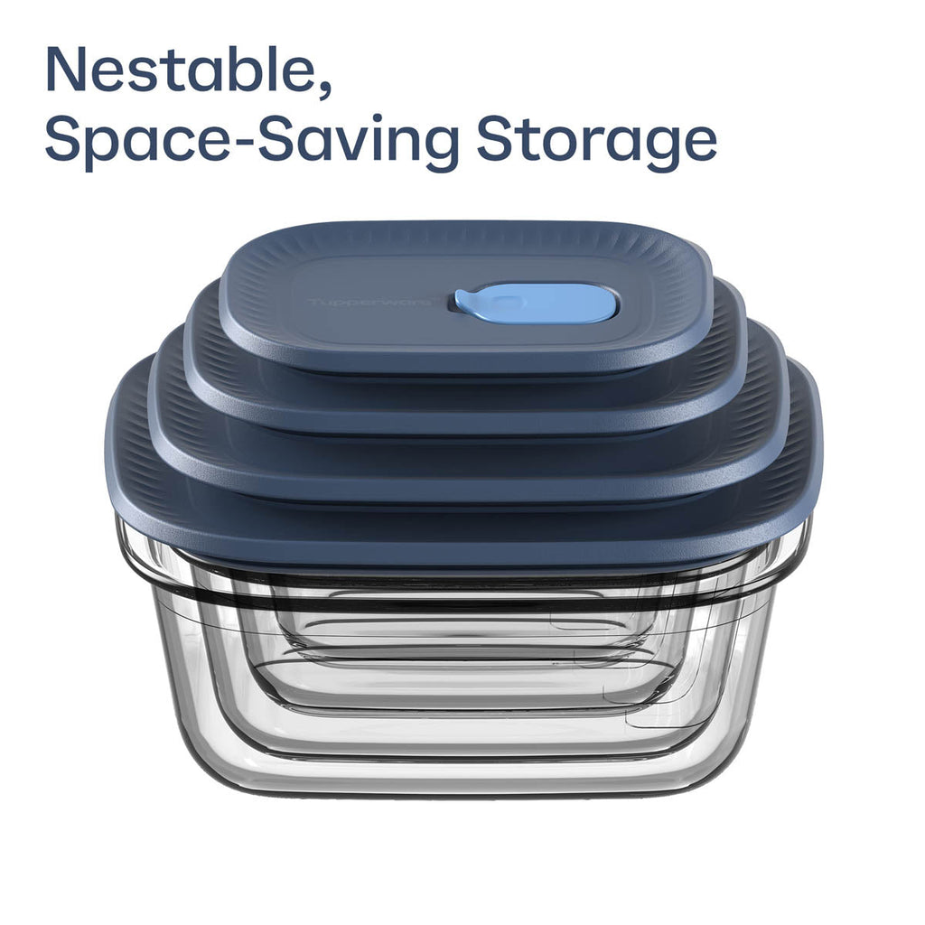 Tupperware Voila™ Glass Food Storage Container | Rectangular Medium