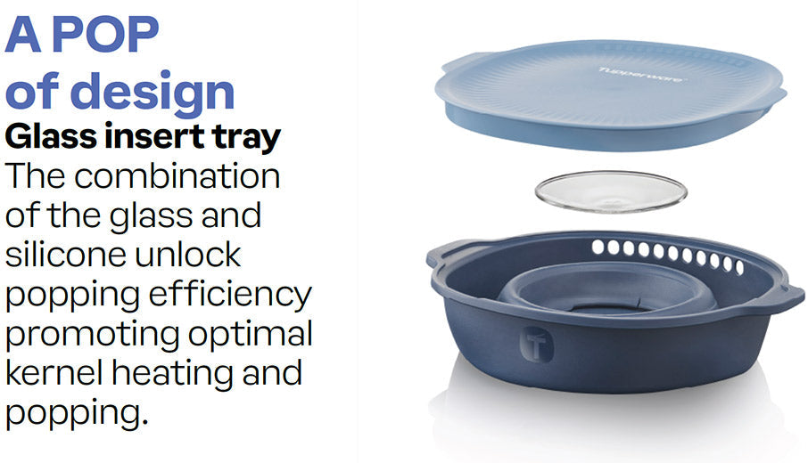 Tupperware® WOW Pop Microwave Popcorn Maker  | All-in-1 Popper