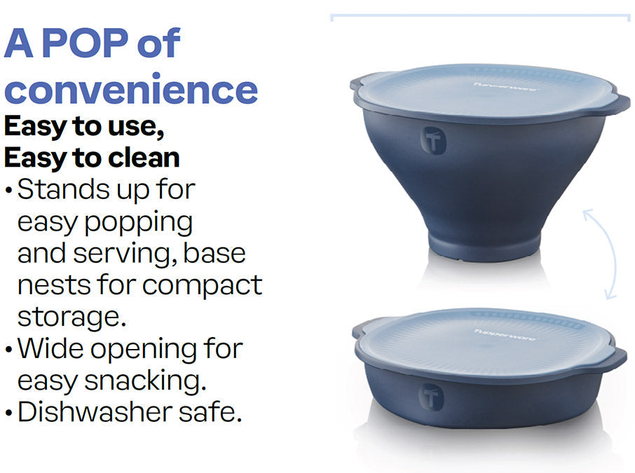 Tupperware® WOW Pop Microwave Popcorn Maker  | All-in-1 Popper