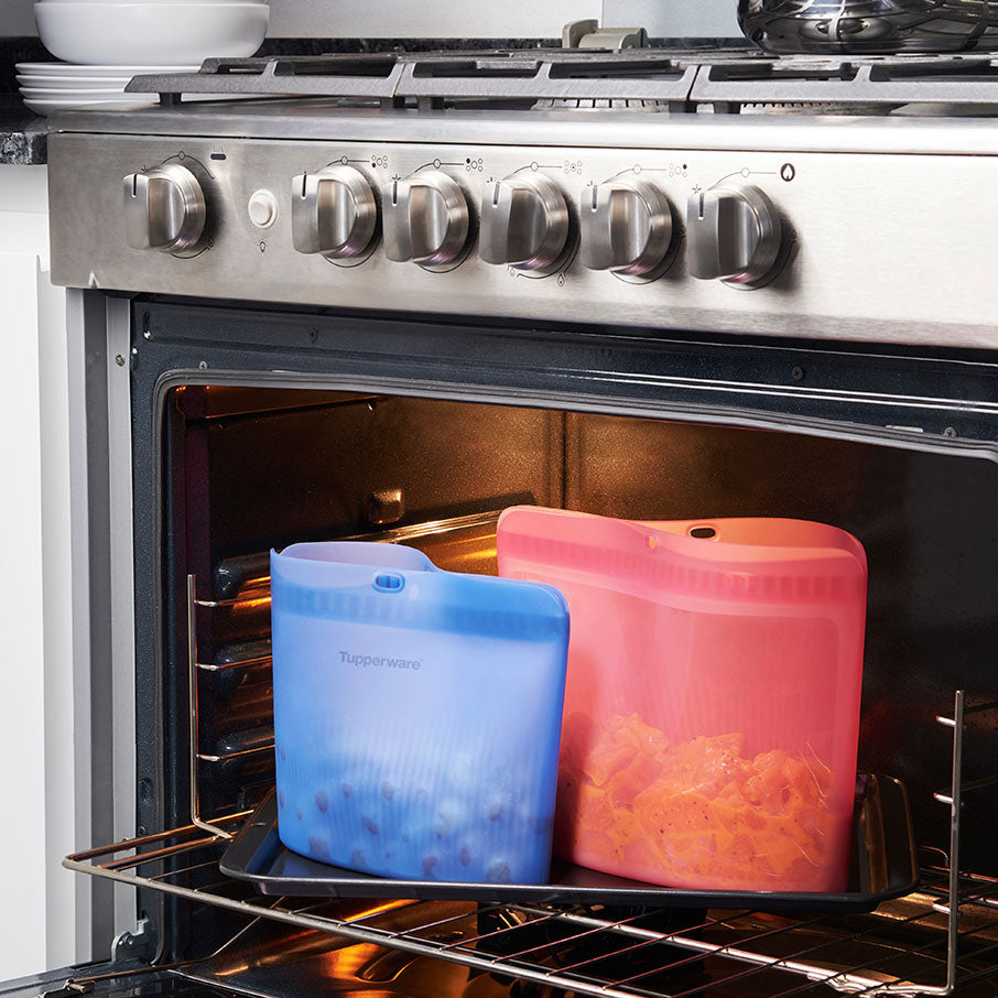 Tupperware® Ultimate Silicone Stand-Up Bags | Leakproof | 4 Piece Set