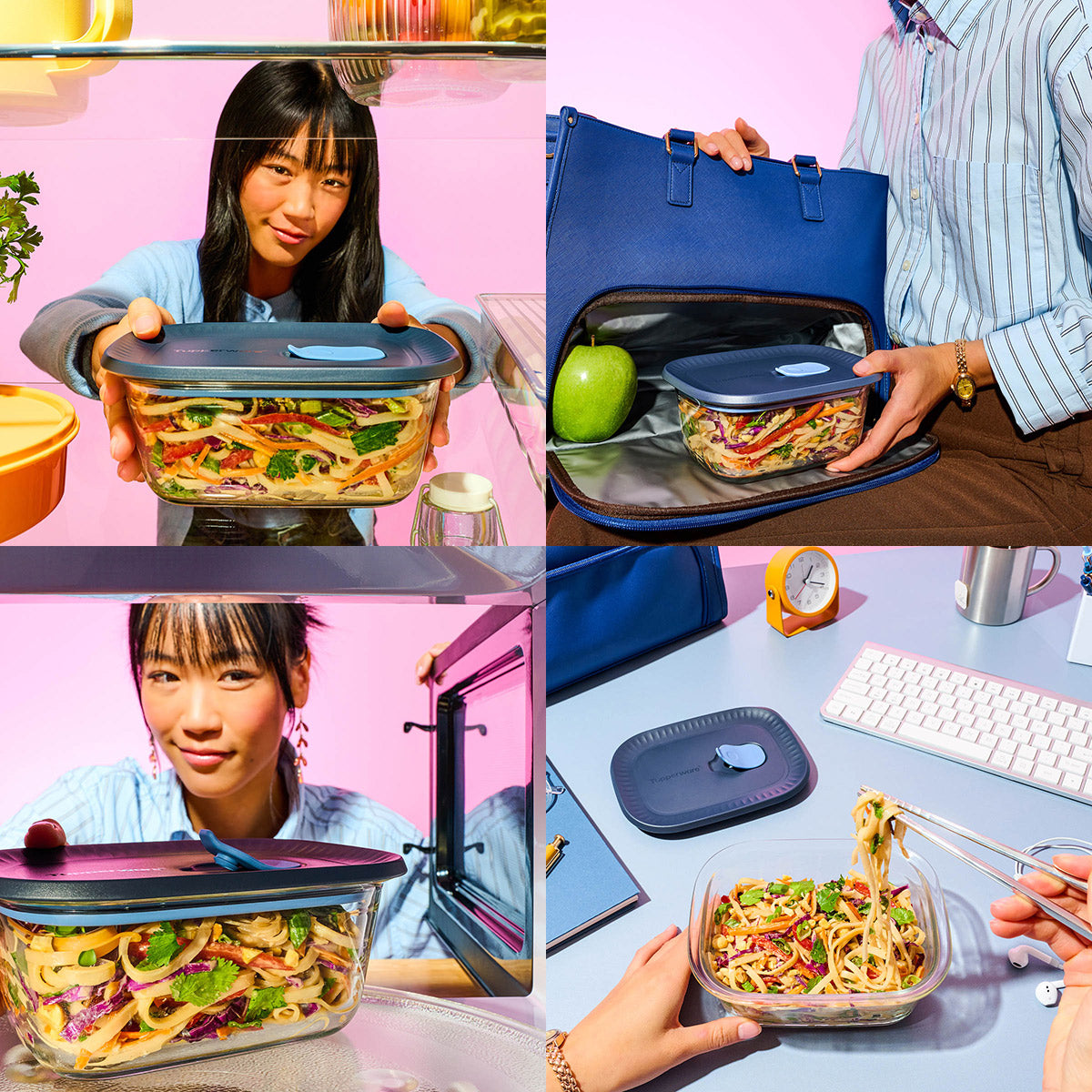 Tupperware Voila™ Glass Food Storage Container | Rectangular Large